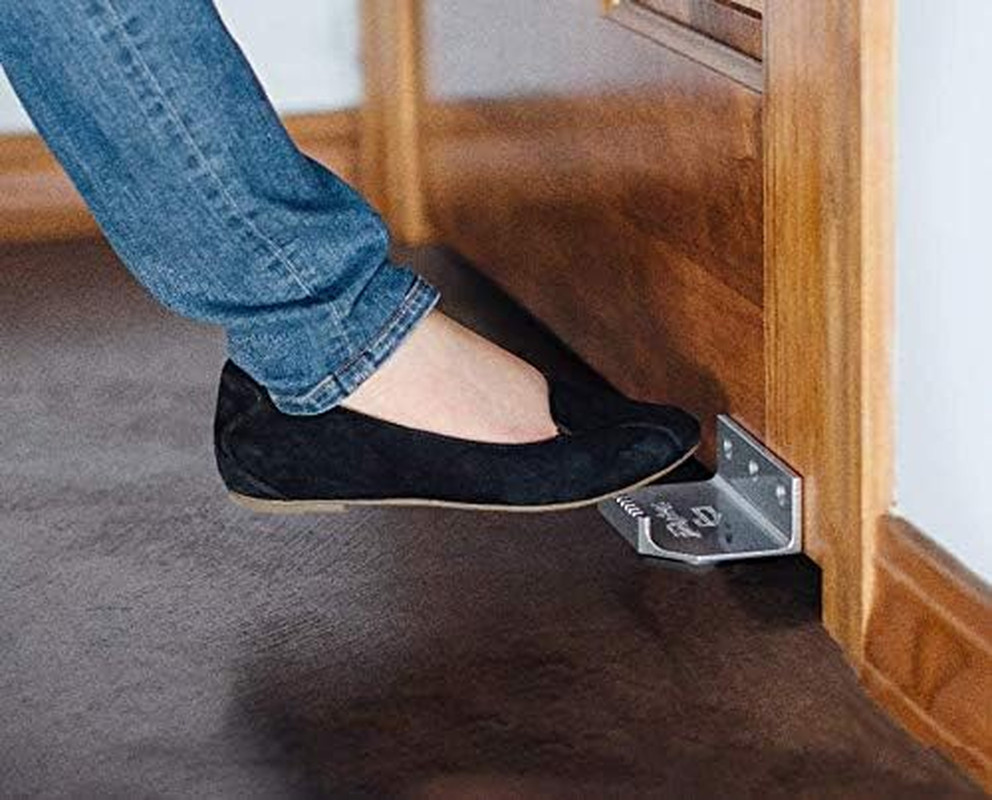 Silver Hands-Free Door Opener Set - 2 Count for Easy Access