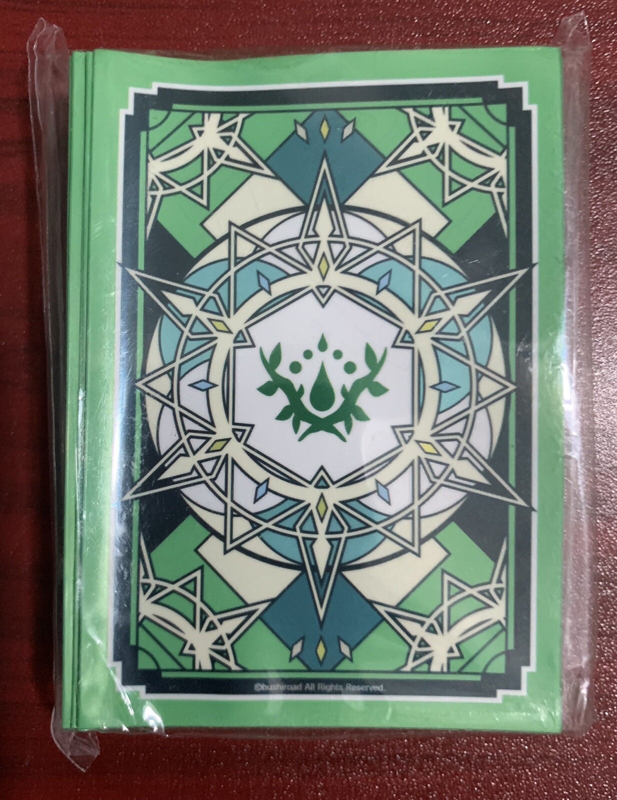 CARDFIGHT VANGUARD OVERDRESS STOICHEIA NATION LOGO GREEN SLEEVES (70 PCS)