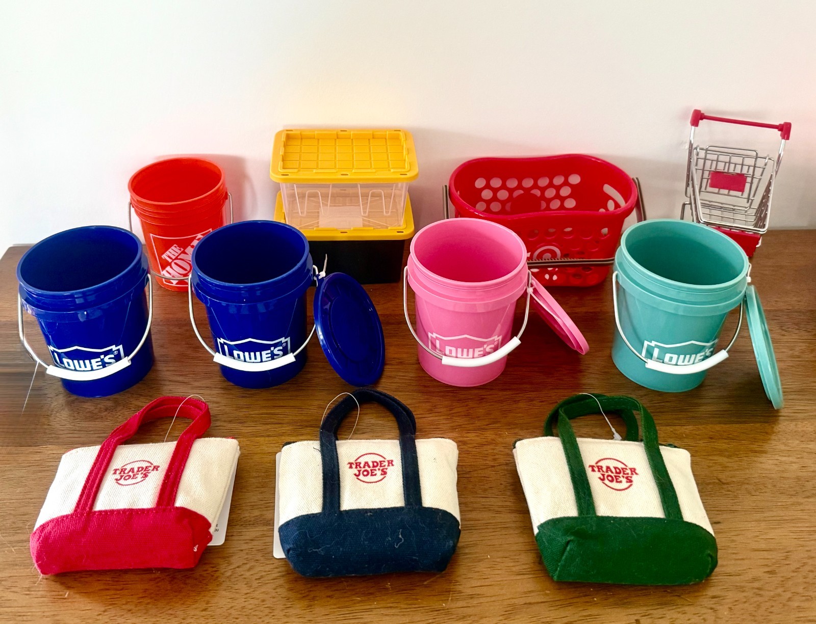 LOWE’S Mini Buckets+Teeny Totes, TARGET Baskets left (Pls read description) NWT!