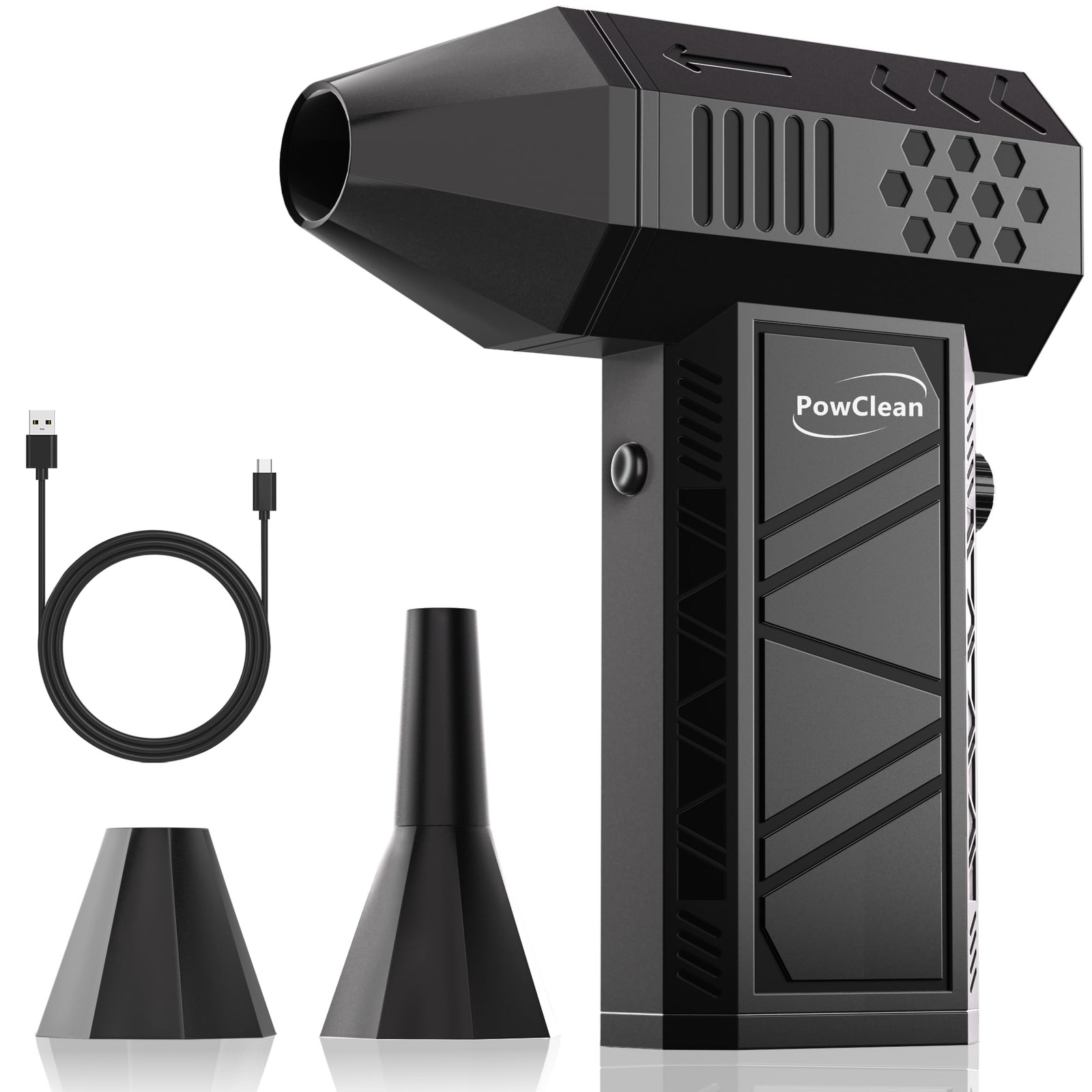 Compressed Air Duster, Electric Super Powerful 130000RPM Black