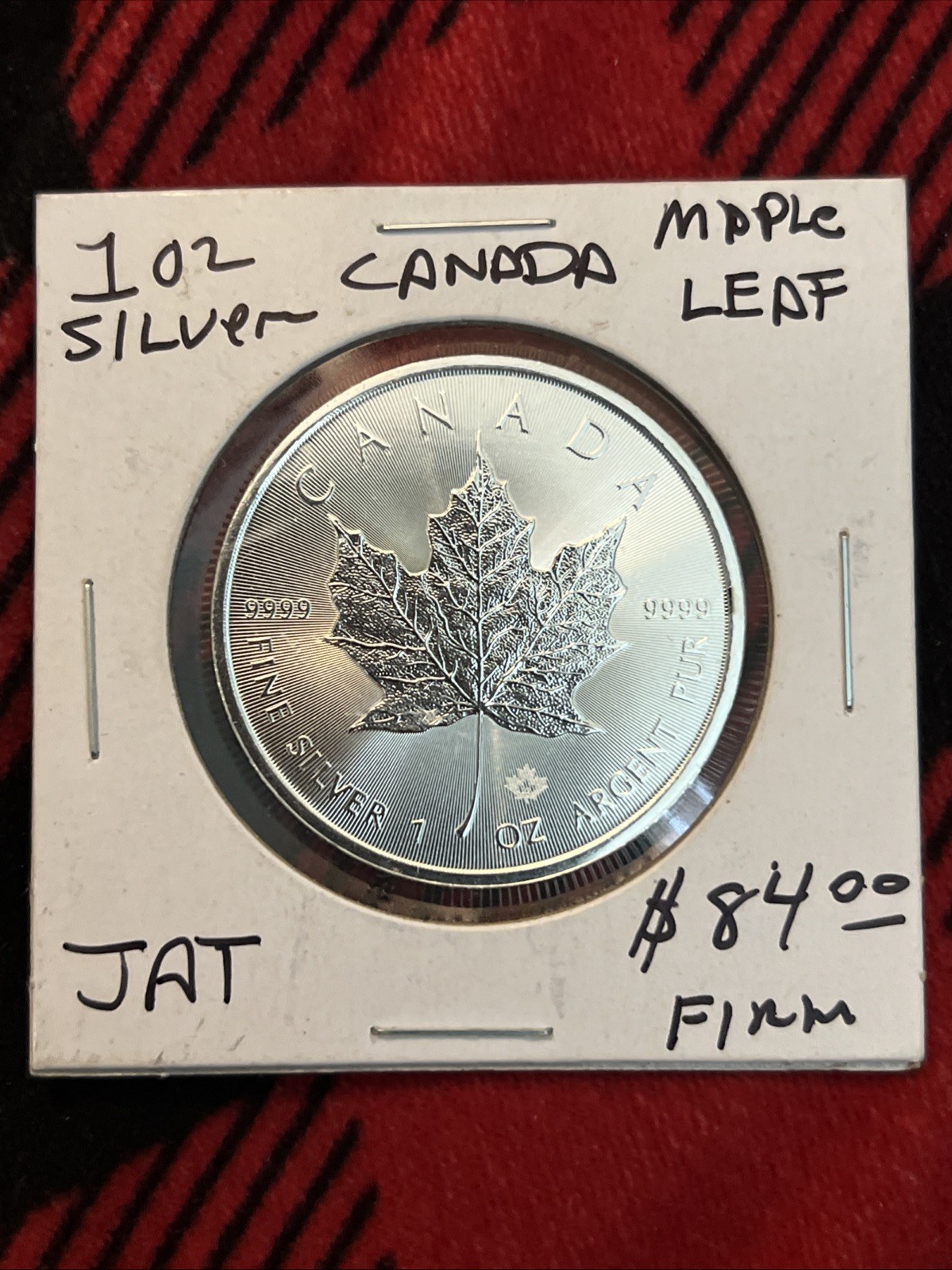2022 Canada Maple Leaf 1oz. Silver $5. Coin - Free Delivery