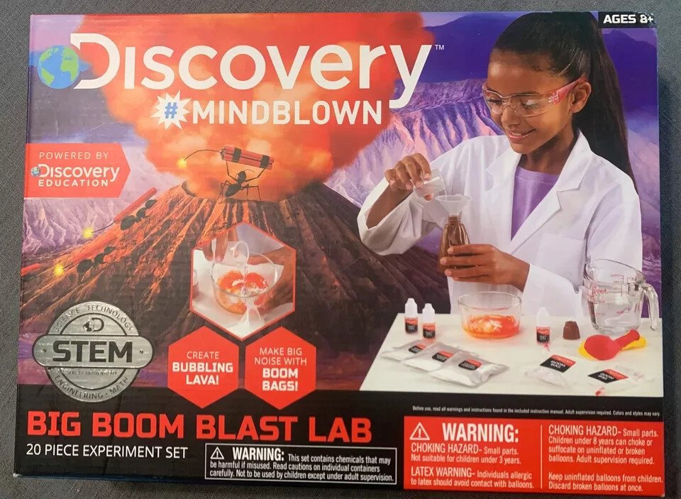 Discovery Mindblown Big Boom Blast Lab Experiment Set STEM NEW IN BOX