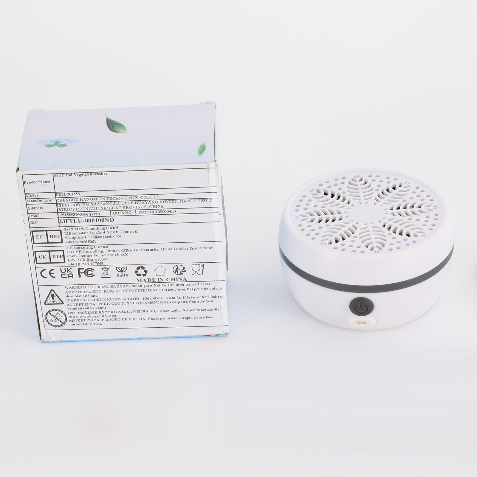 PX7 Waterproof Fruit and Vegetable Cleaning Machine 8L Purification Capacity
