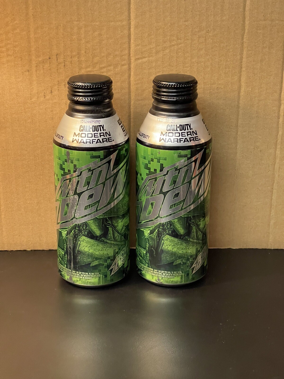 Two Mountain Dew Call Of Duty Modern Warfare Aluminum Chill Bottles Twist Top