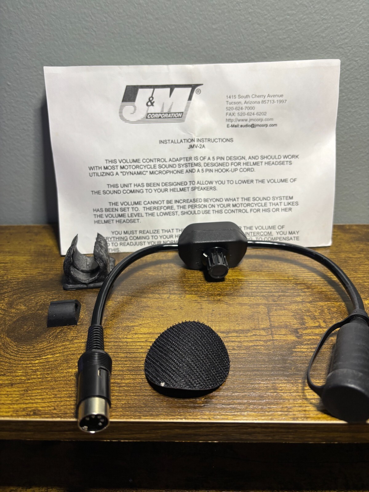 J&M in line headset volume control JM-JMV-2A