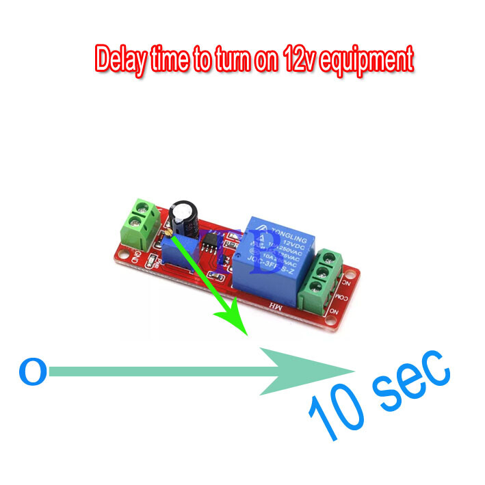 SHIP DC 12V Delay Relay Shield 555 Timer Switch Adjustable Module 0-10 sec 3Pcs