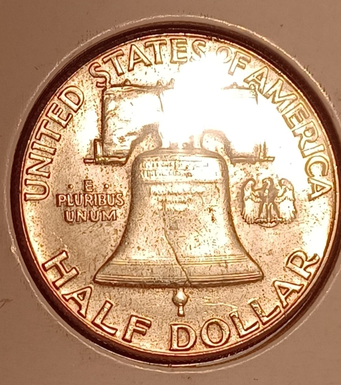1963-P FBL Franklin Half Dollar FULL BELL LINES Philadelphia Mint Silver USA