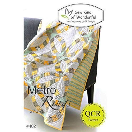 Sew Kind of Wonderful Metro Rings pattern Black, White