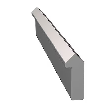Dualvee T2-5 Track, Carbon Steel, 5 Ft L, 0.625" W