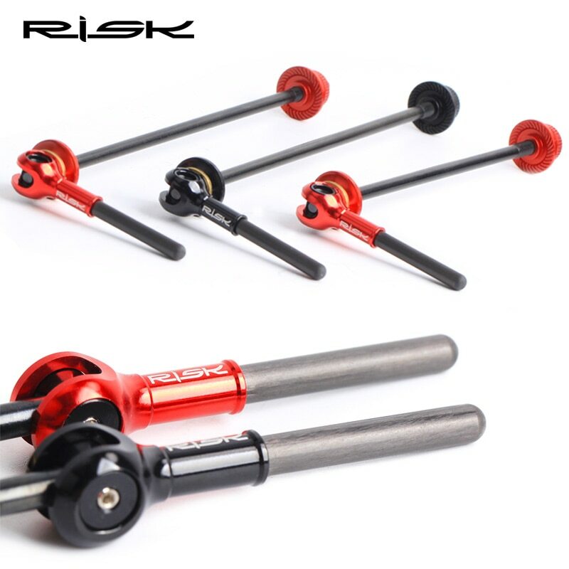 RISK Quick Release Skewers MTB Road Bike Hub Ti Shafts QR Levers Cycling Carbon