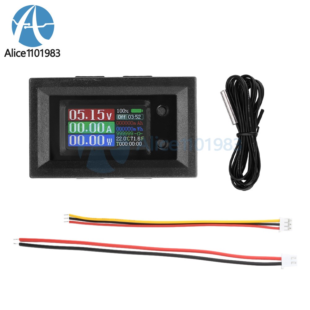 9in1 Multimeter DC4-30V Power Tester Voltage Current Capacity Meter 10A 50A 100A