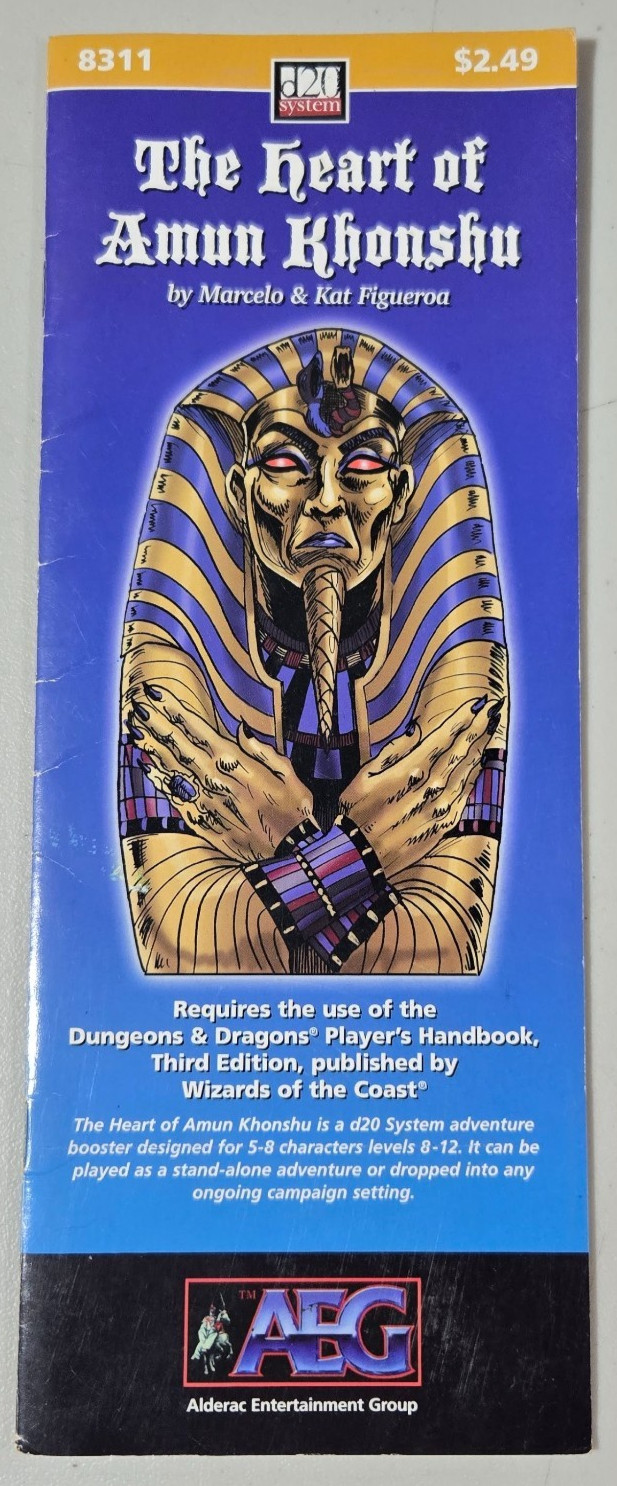 Heart of Amun Khonshu by Figueroa AEG d20 Mini Module 8311