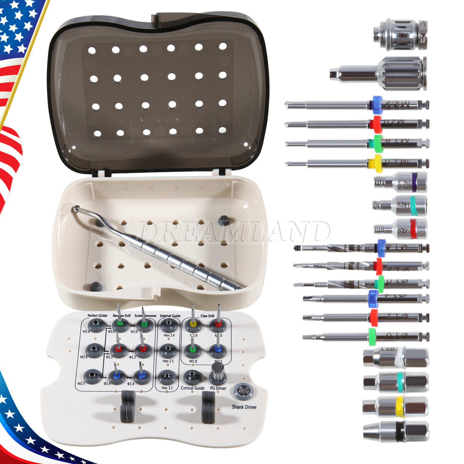 Broken Screw Total Remove Kit SOS Dental Tool Instrument