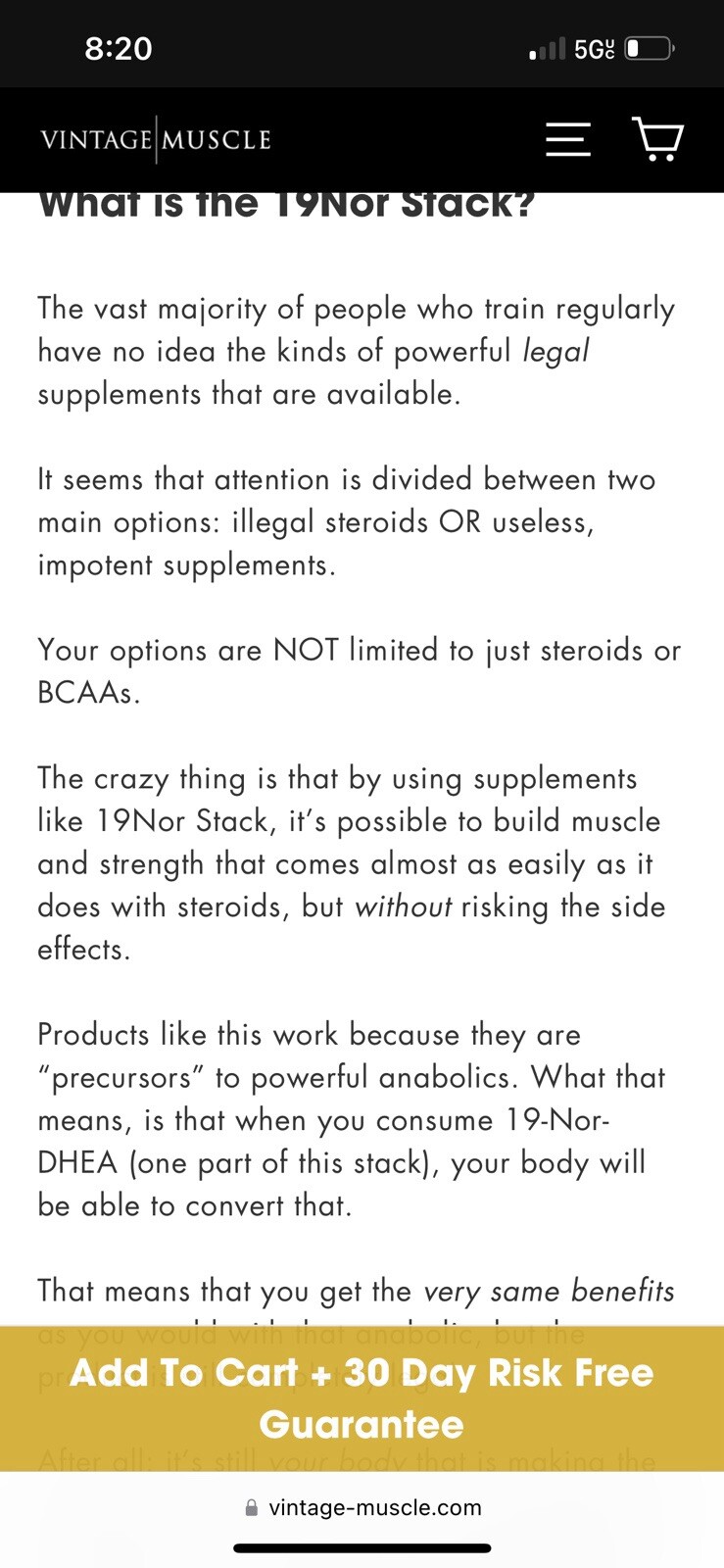19 Nor DHEA 2 Step Precursor To Deca For Size & Strength By Vintage Muscle 💪 🧪