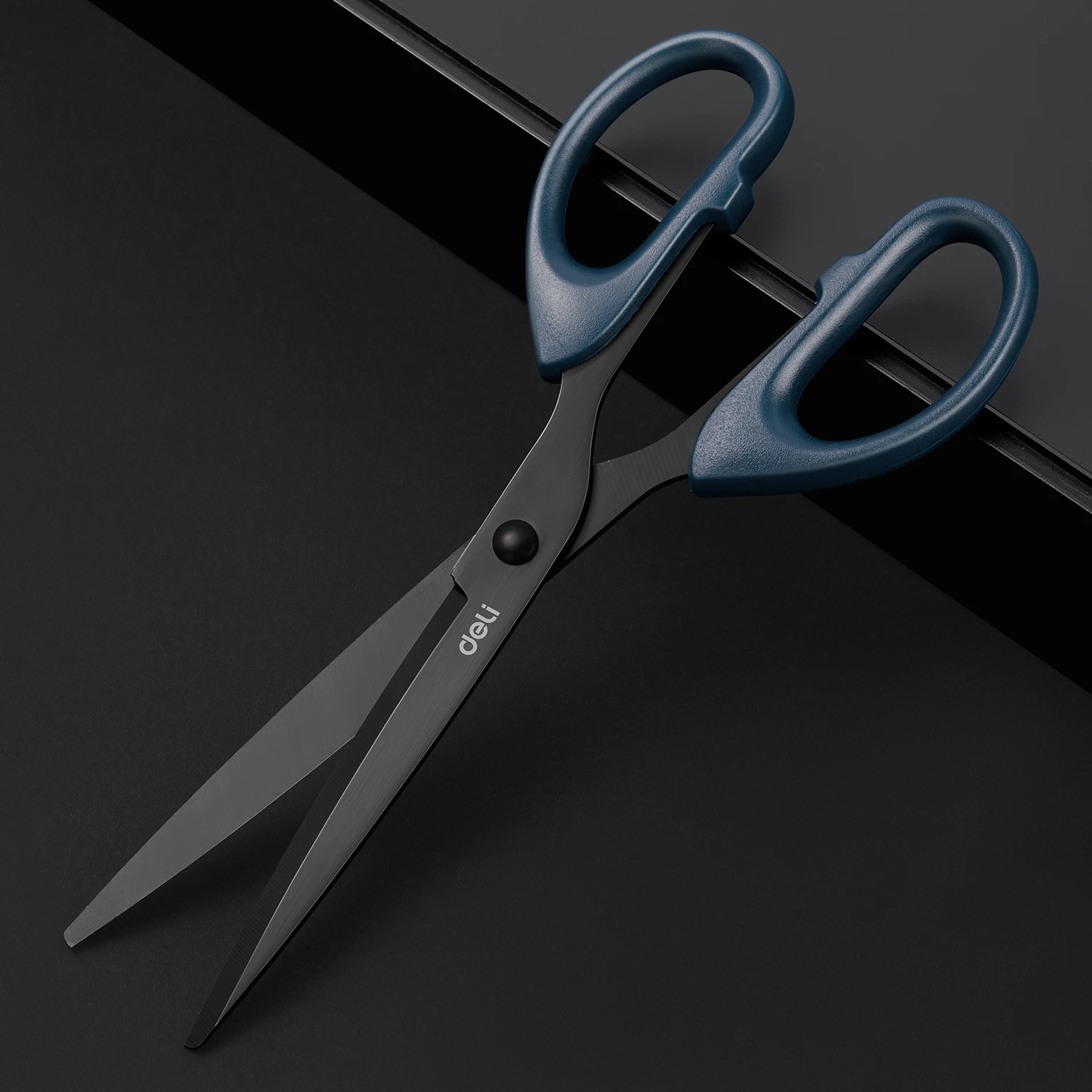 Professional Office Scissors 180mm Heavy Duty Black Blade Stainless Steel Craft