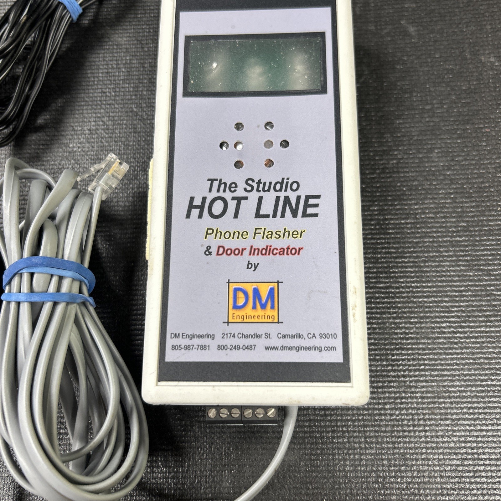 The Studio Hotline Phone Flasher and Door Indicator. DM Engineering