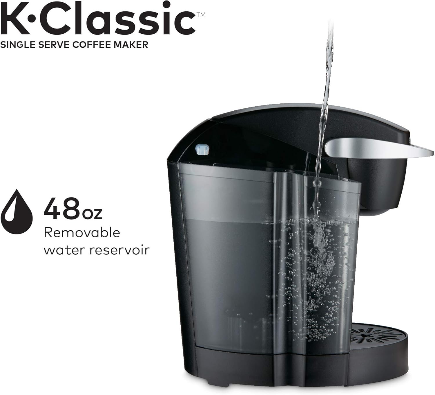 Keurig K50 K-Classic Single-Serve K-Cup Pod Coffee Maker - Black (Open Box)