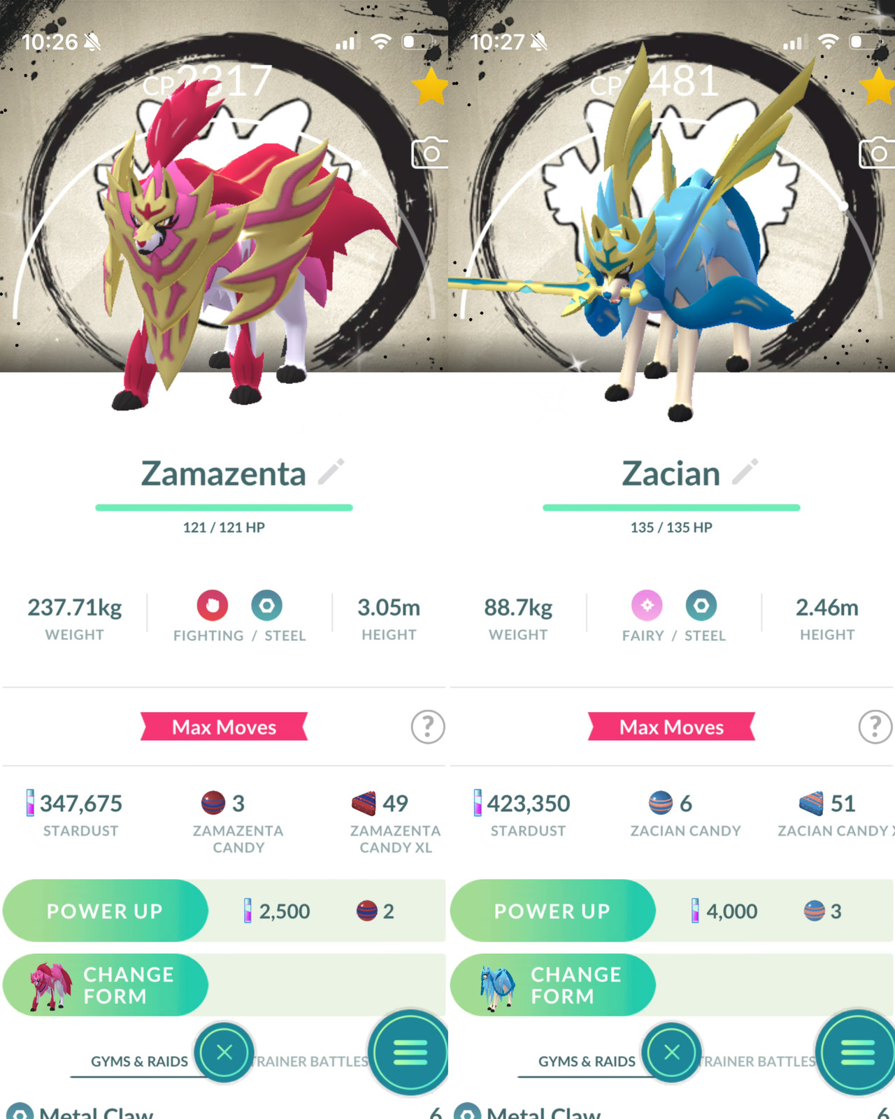 Shiny Background Zacian/Zamazenta Crowned Form Go fest 2026