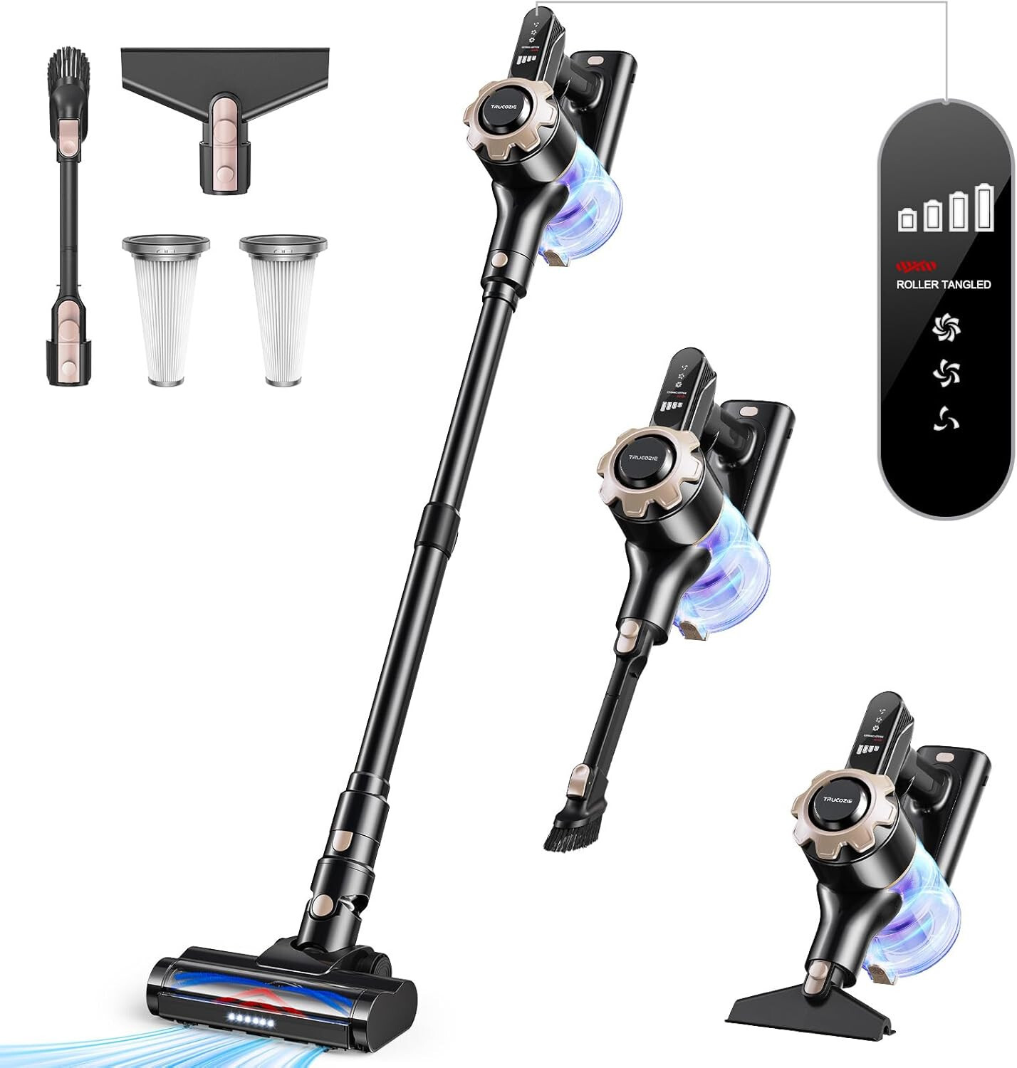 Cordless Vacuum Cleaner, 8-in-1 Lightweight Stick Vacuum with 45mins Runtime NEW