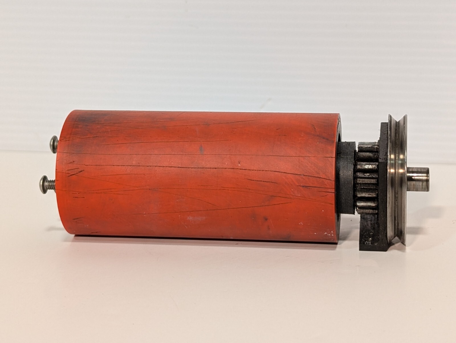 Industrial Printing Pulley Sprocket Rubber Roller 100mm L. 50mm D.