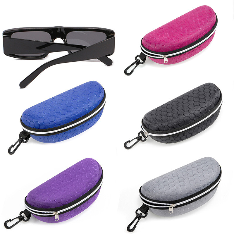 Portable Zipper Eye Glasses Sunglasses Hard Case Box Protector Holder❥