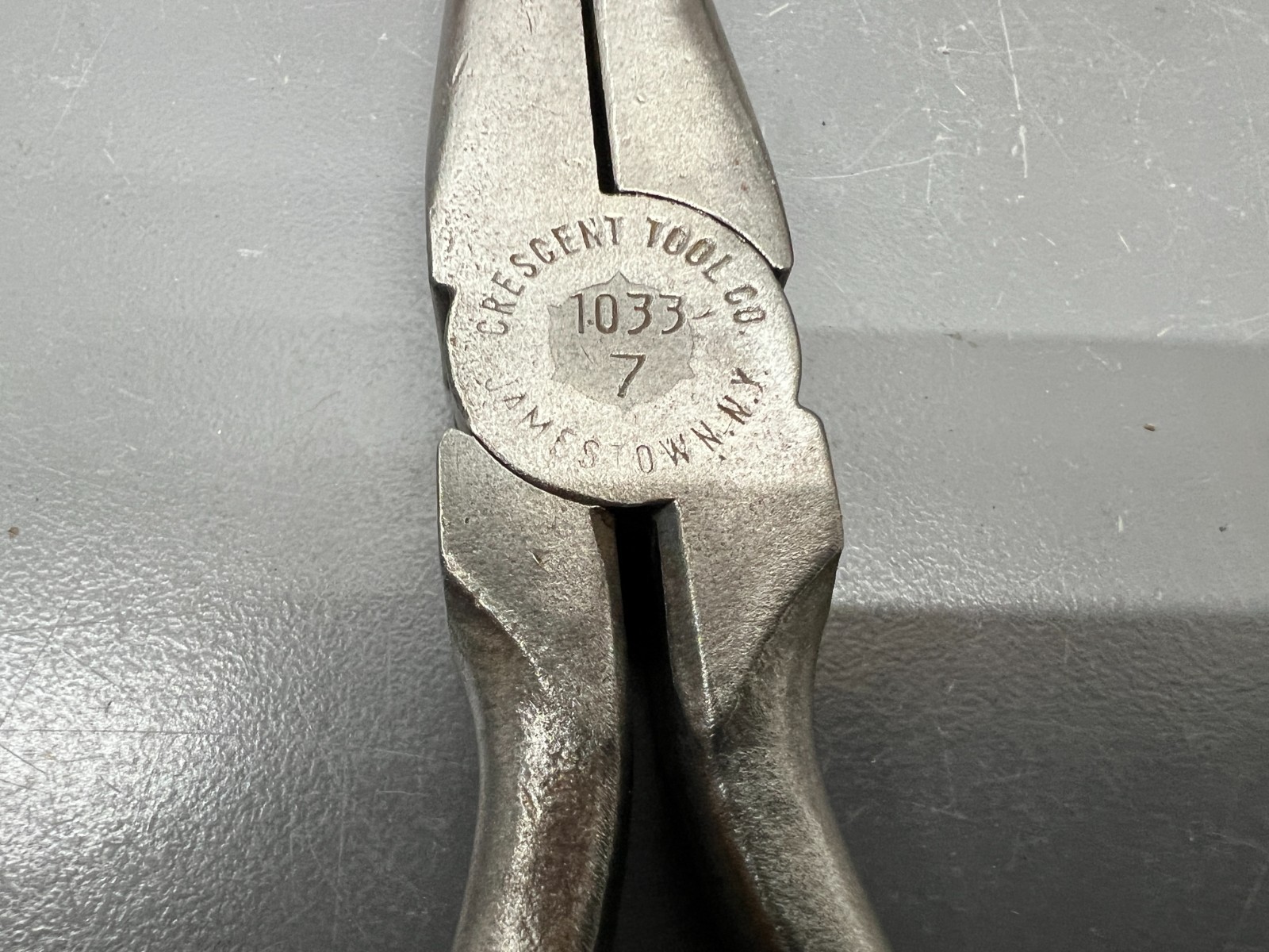 (J) VINTAGE CRESCENT TOOLS CRESTOLOY 1033-7 7" 178MM NEEDLE NOSE PLIERS VGC USA