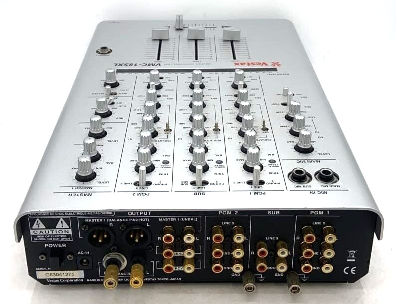 Vestax DJ Mixer Mixing Controller VMC-185XL