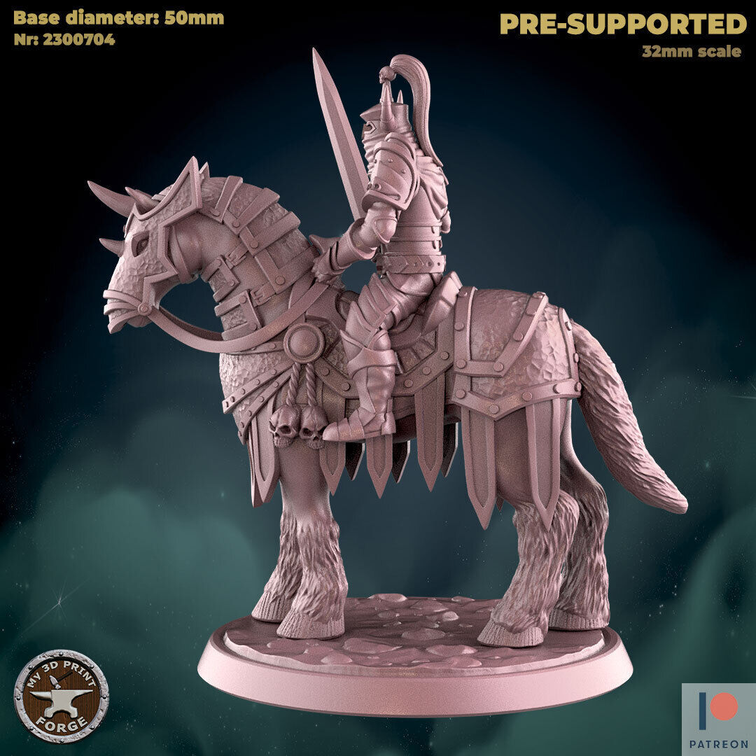 Evil Knight by My3dPrintForge Dnd, Dungeon and Dragon Mini, Tabletop Miniature