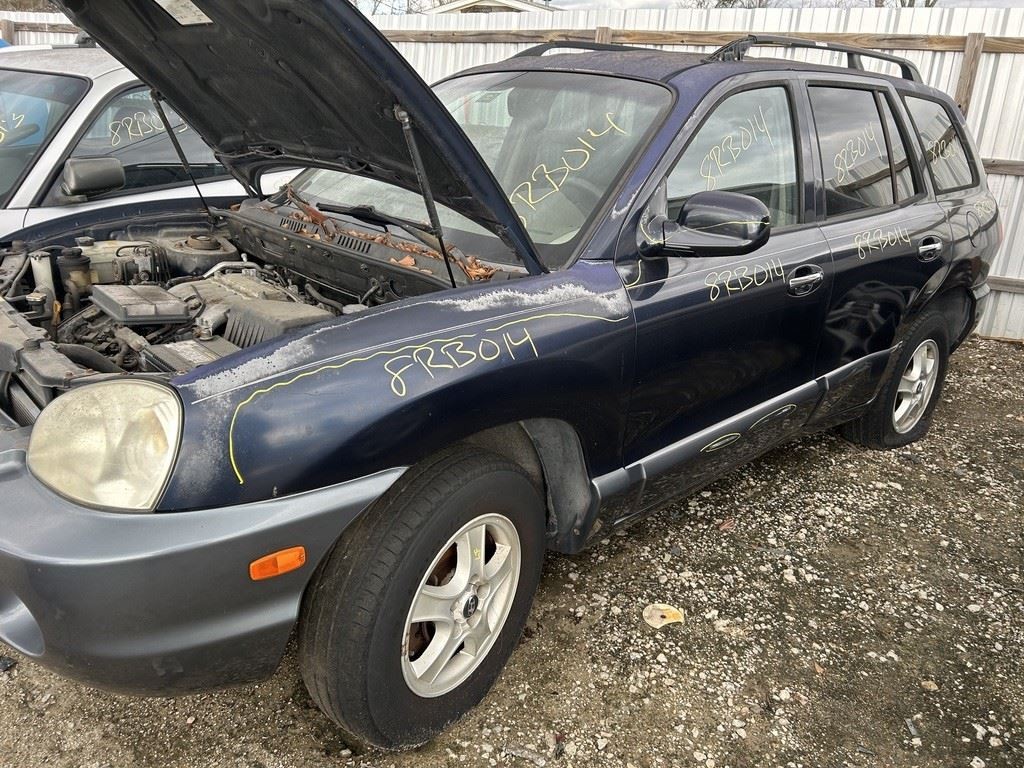 Driver Left Front Spindle/Knuckle With ABS Fits 02-04 SANTA FE 104815536