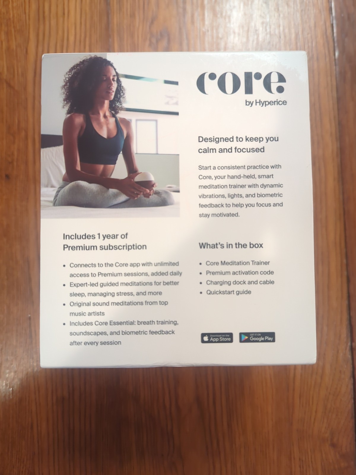 New Hyperice Core Premium Smart Meditation Trainer White