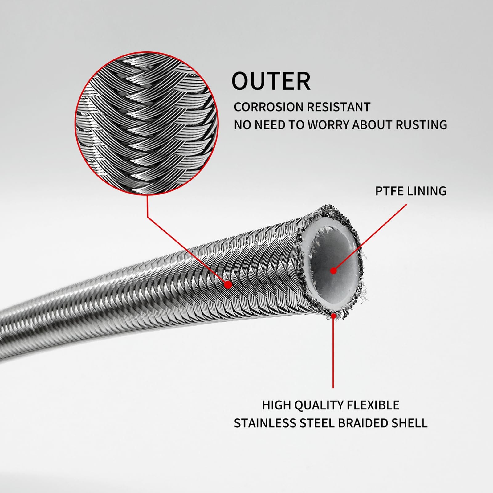HAHAHA TH700R4 4L60E 4L80E Firewall Mounted Trans FLEXABLE Dipstick Silver