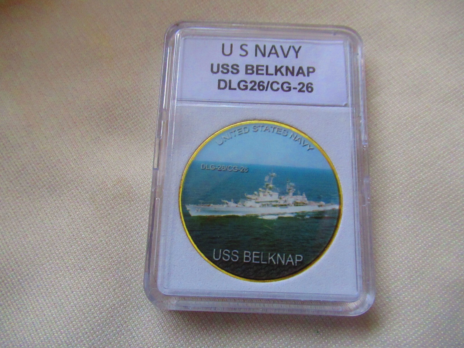 US NAVY - USS BELKNAP DLG-26/CG-26 Challenge Coin