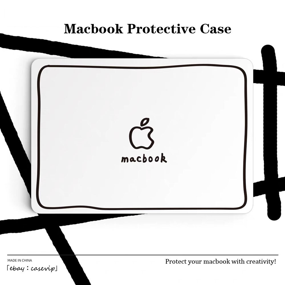 2in1 Creative Cute drawing Case For Macbook Neo 13" M5 Air 15 Pro 14 16 12 11 in