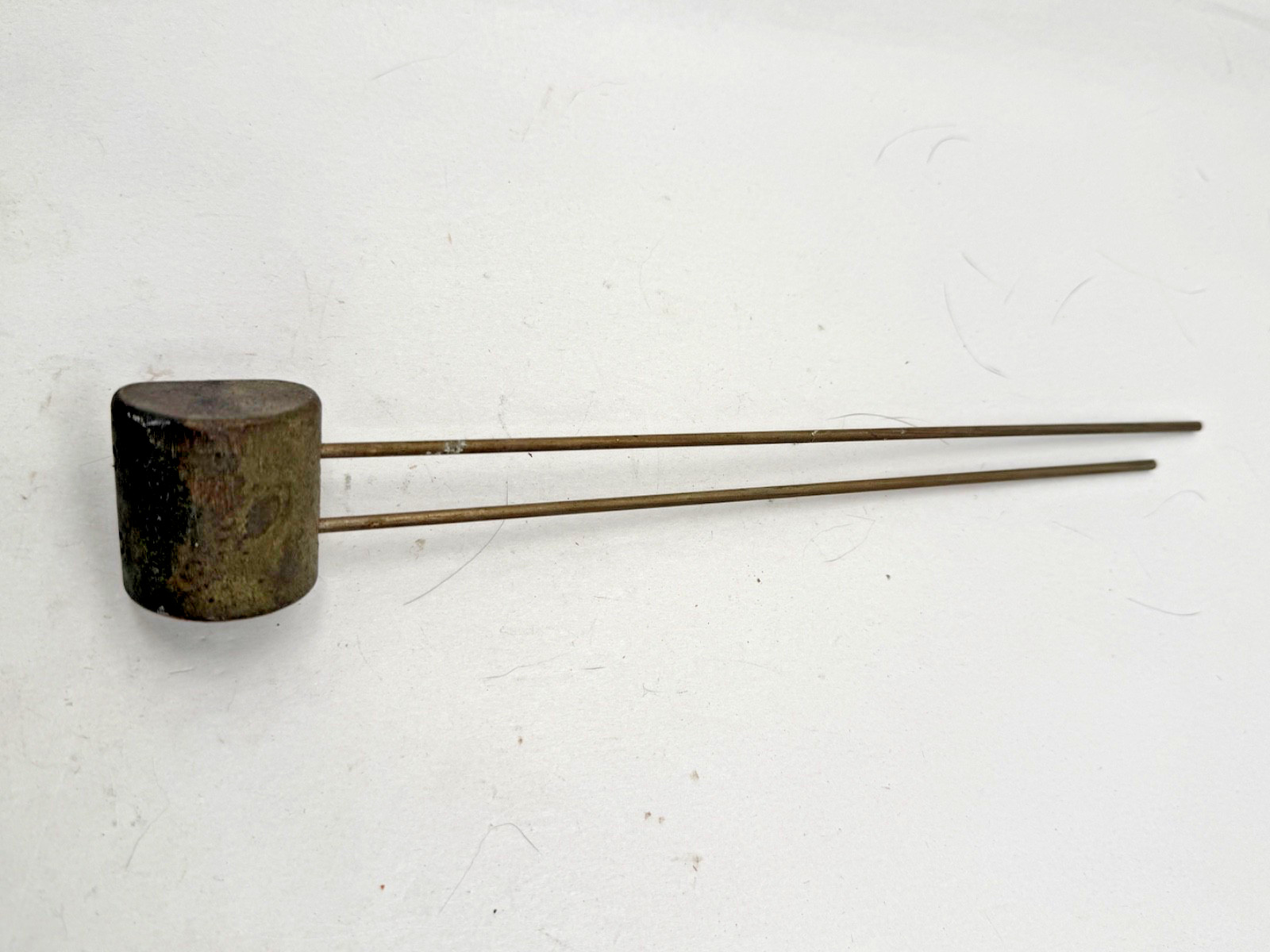 Vintage from a Gilbert Clock 10" Longest rod.  Dual Chime Rod.   (CM74-8163)
