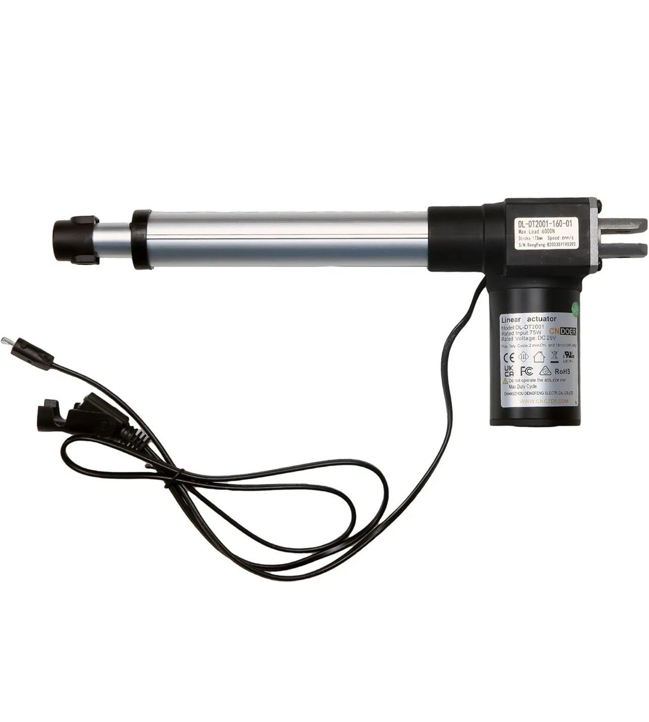 Uetmulik Power Recliner Lift Chairs Motor Model DL-DT2001-160-01 Linear Actuator