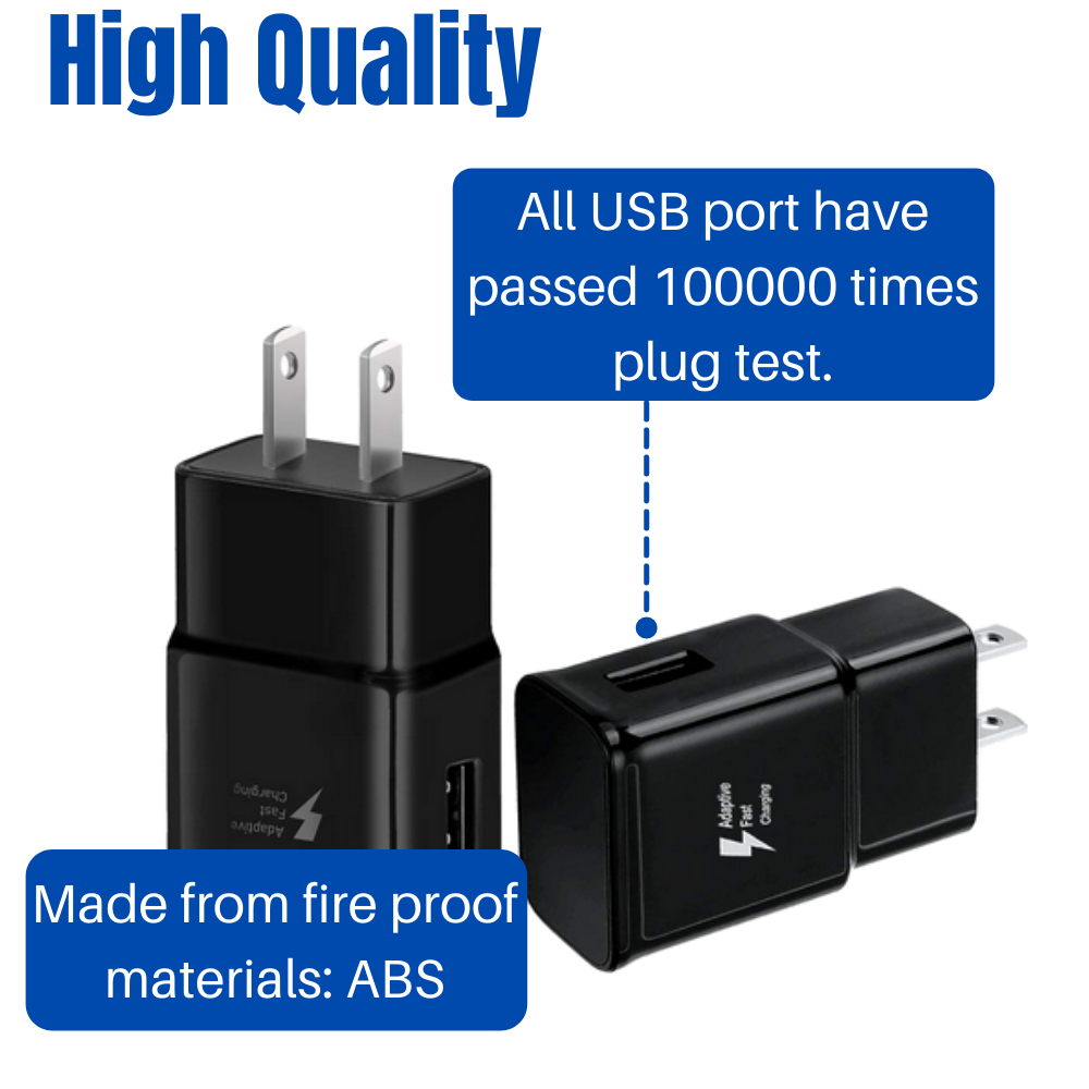 For Samsung Android Fast Wall Charge Power Adapter Type USB-C Charger Cable 4ft