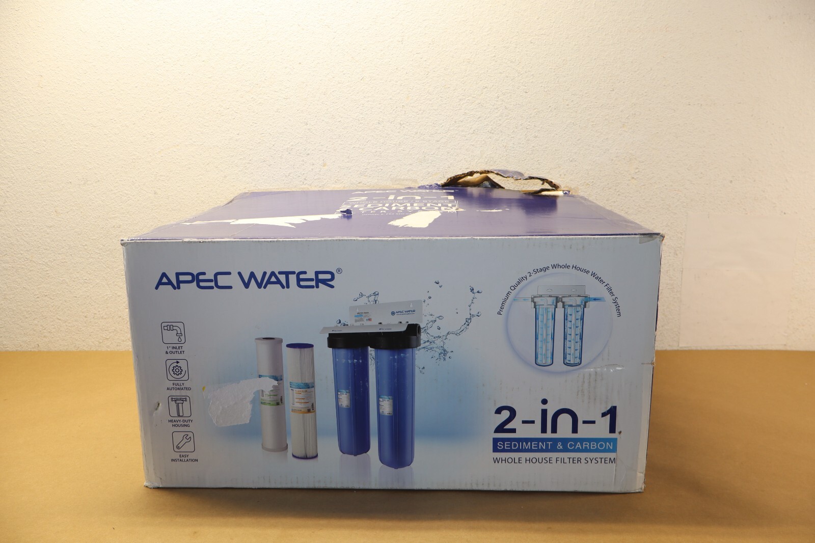 APEC Water Systems CB2-SED-CAB20-BB Whole House Water Filtration System
