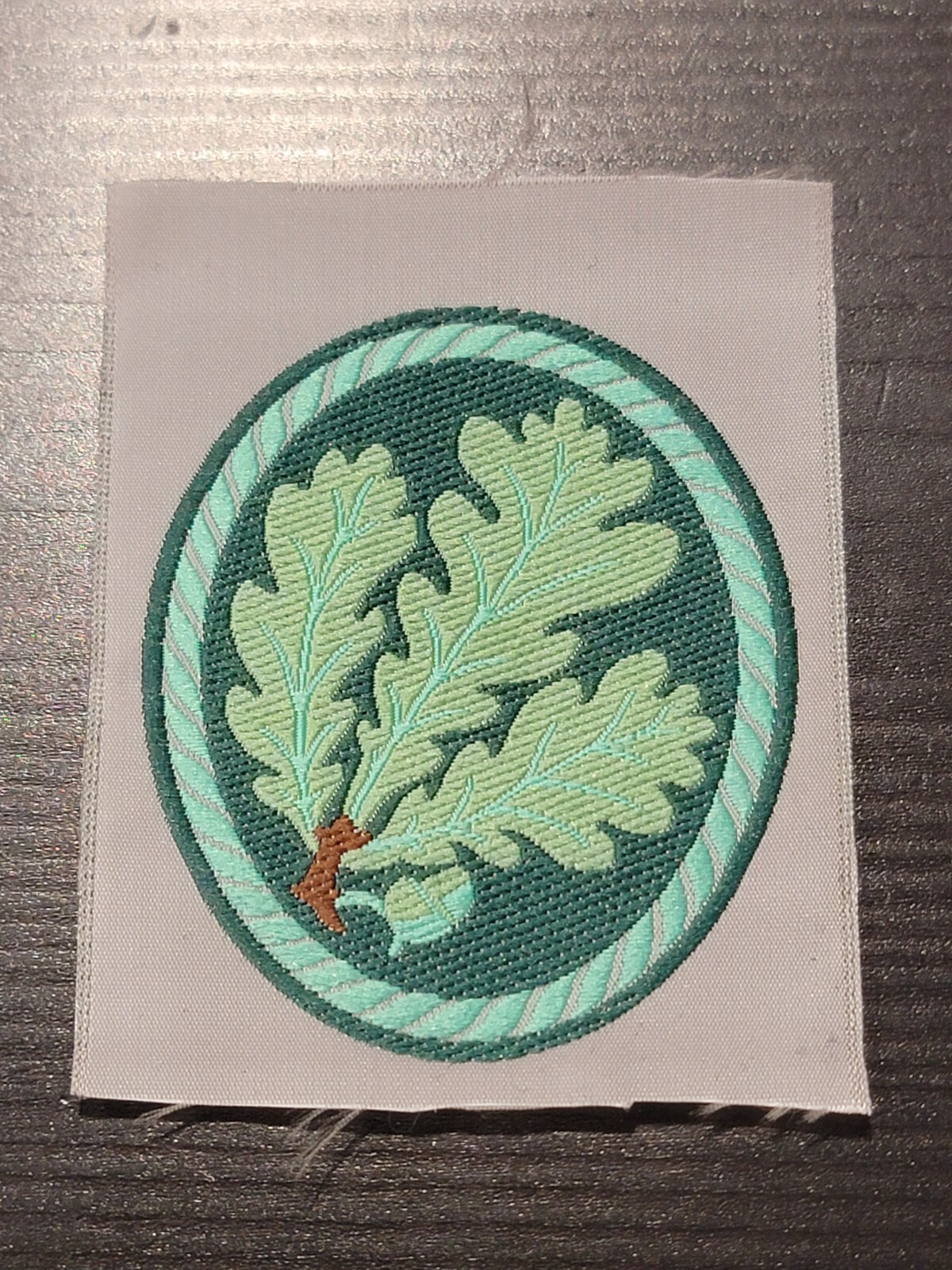 Reproduction WW2 German Jager Qualification Badge Woven Bevo Light Infantry HB05