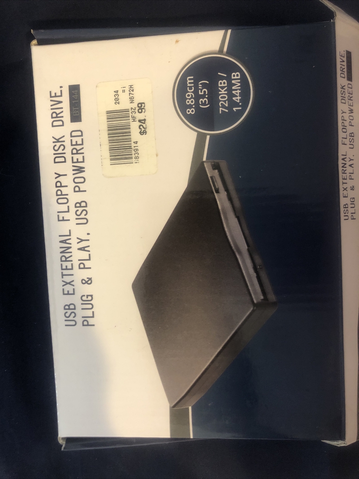 USB external floppy disk drive USB  powered BT144 Inv # 627