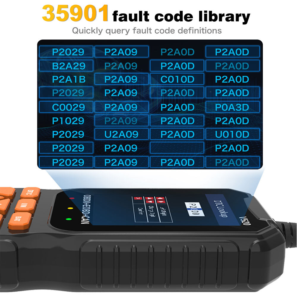 V520 OBD2 Scanner Professional Auto Engine System Automotive Car Diagnostic Tool