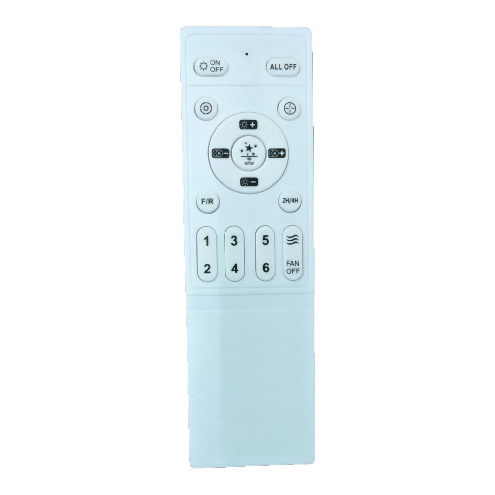 2.4G Ceiling Fan Remote for FS003 Model 6 Level Adjustment White 4x1.5x15cm