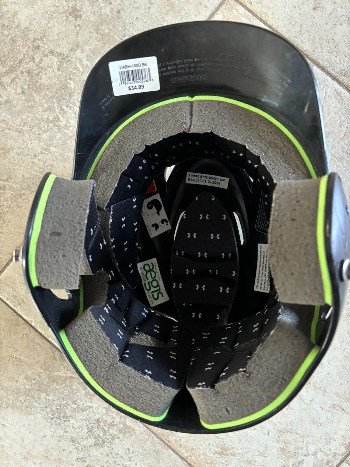 Under Armour Youth Helmet Baseball UABH100 Size 6.5-7.5