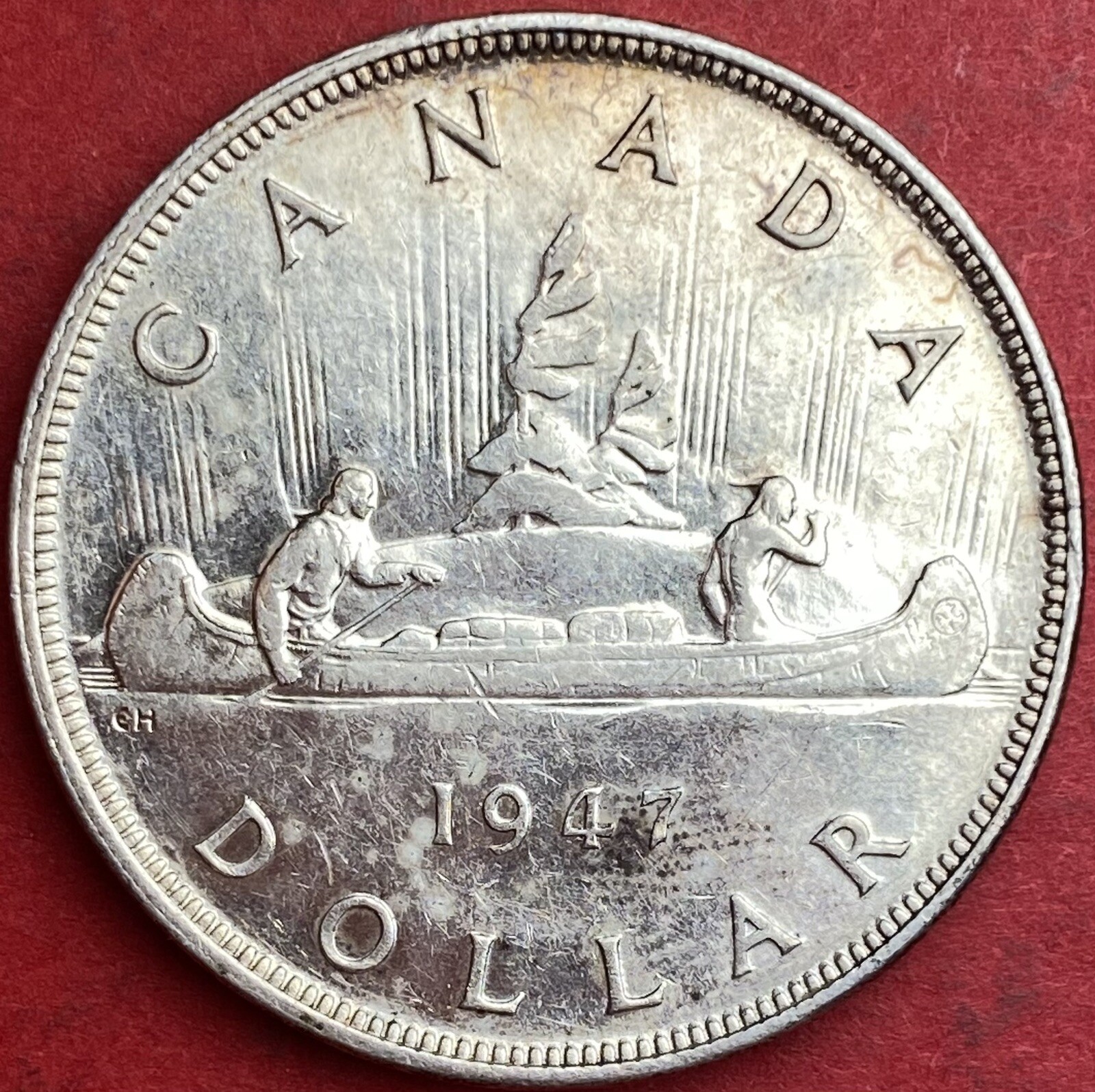 1947 Canada 1 Dollar Blunt 7 - AU - Lot#6078