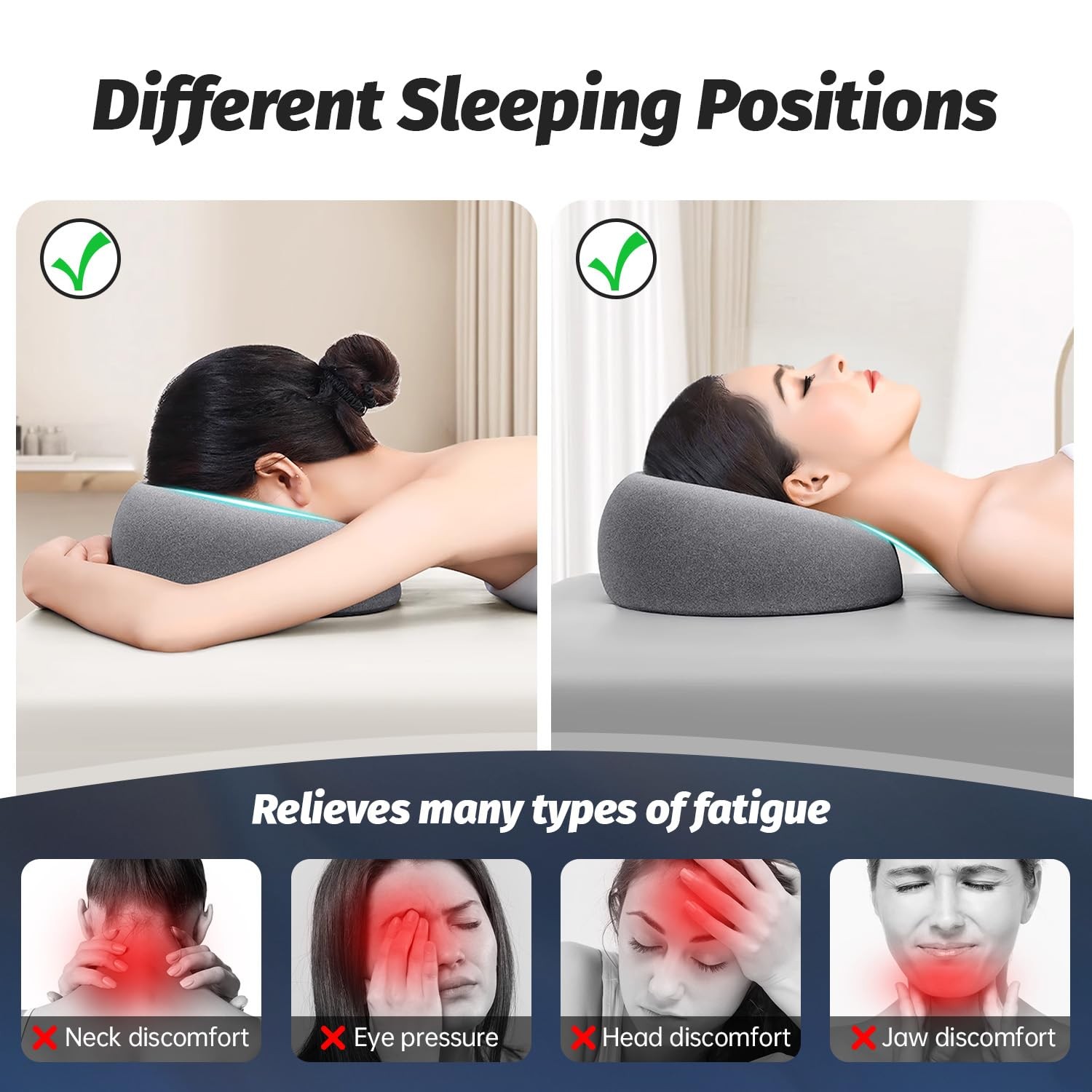 Face Down Pillows for Massage Table, Massage Headrest for Bed, Face Pillow fo...
