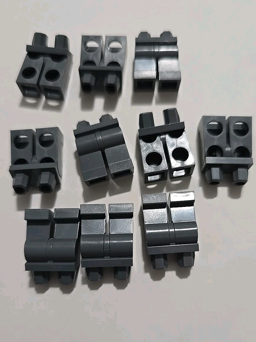LEGO 10 New Dark Grey Minifigure Hip and Legs Boy/ Girl Torso Pants 10pcs