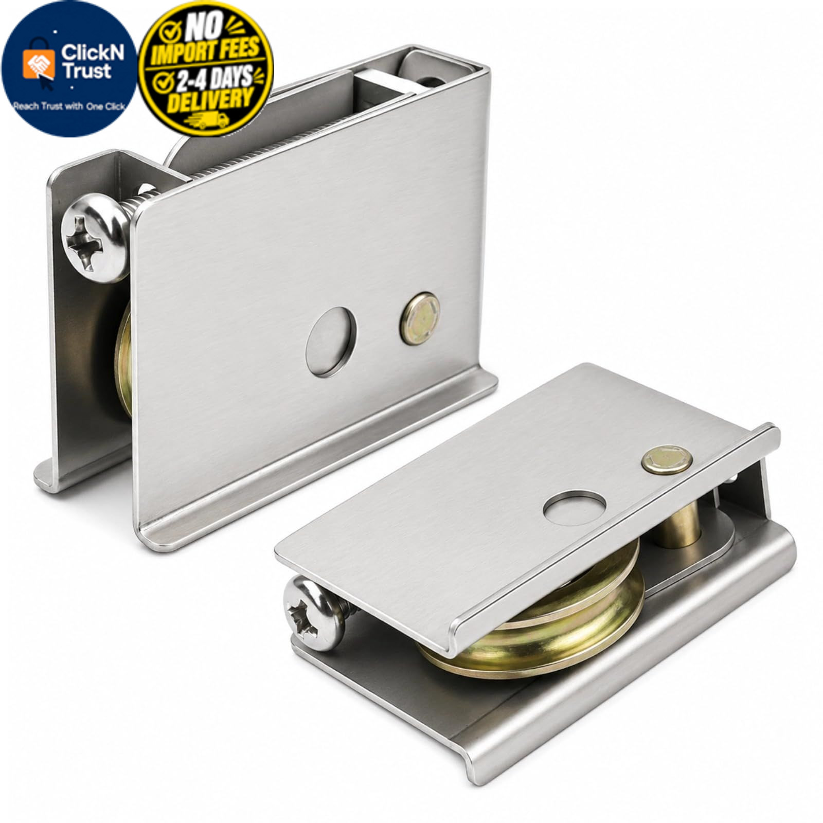 2 Packs 0C5Y00P0 Sliding Patio Screen Door Rollers Replacement for Silver