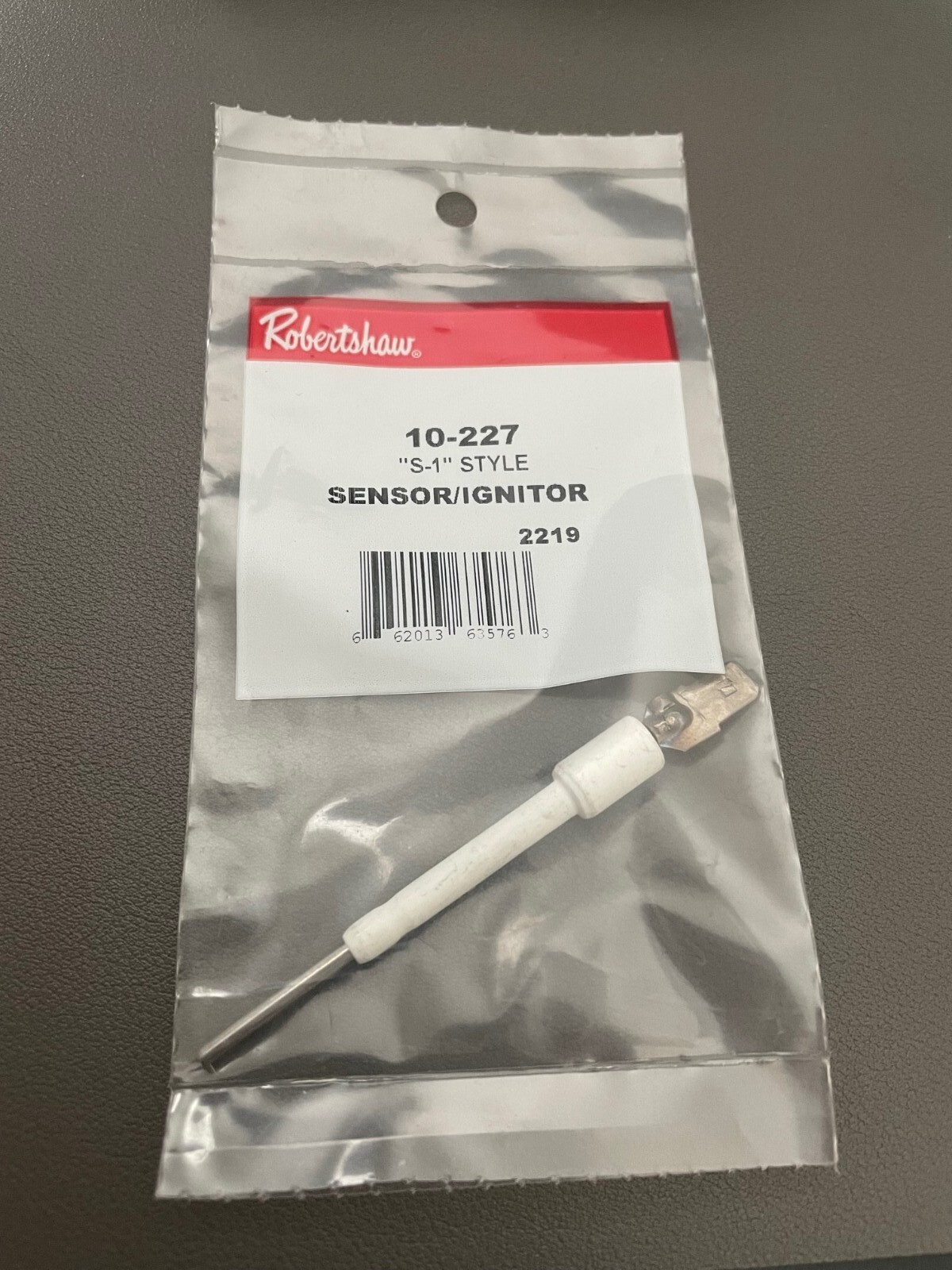 Robert Shaw Flame Sensor/Ignitor 10-227 S-1 style, ceramic insulation