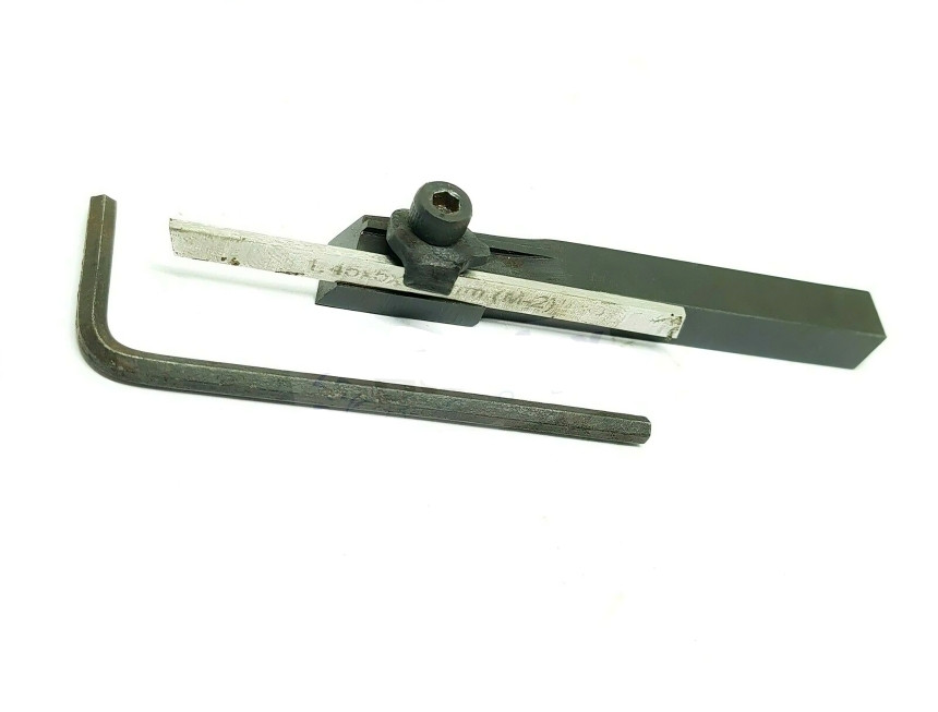 Apextooltrolley 8mm Mini Parting Tool Cut Off Holder with 6 Pieces HSS Blades