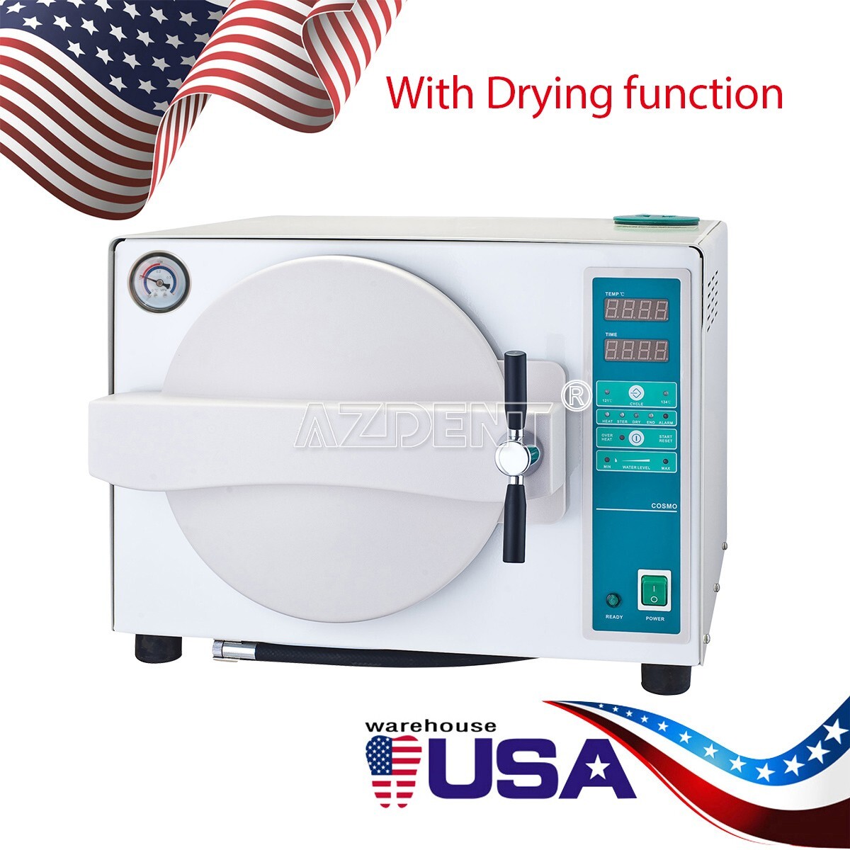 18L Autoclave Steam Sterilizer Medical Sterilizition Drying Function 1000W