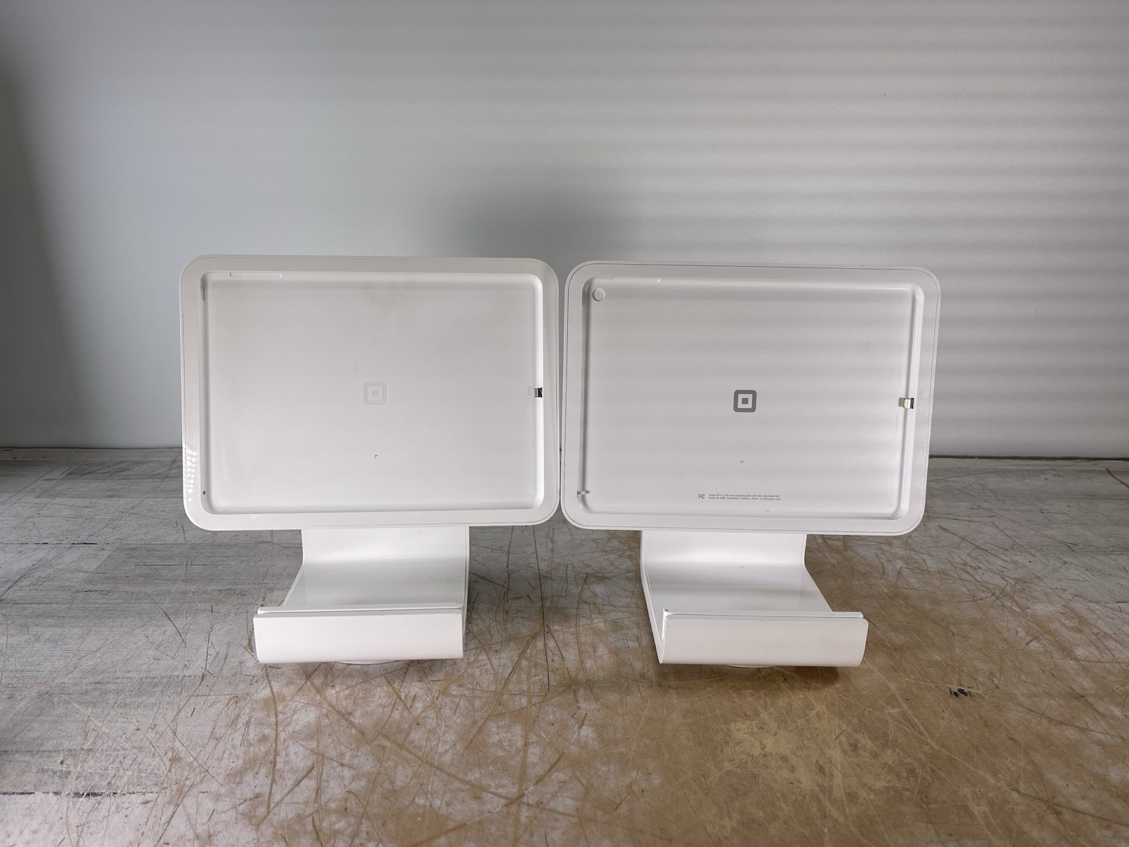 (LOT OF 2) SQUARE POS TERMINAL STAND S089 - (UNTESTED/FOR PARTS)